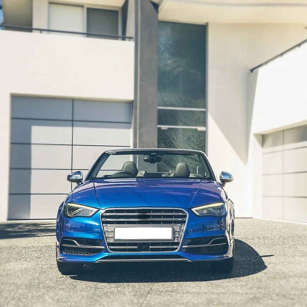 안개등 그릴 유광 블랙 안개등 베젤 ABS S3 스타일 아우디 A3 S-Line 8V 2013-2016 S-Line 범퍼 자동차 개조용