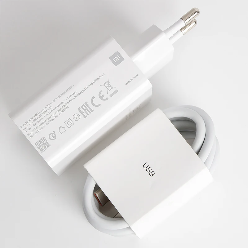 usb car charge Original Xiaomi Mi 55W Fast Charger with GaN Tech Adapter QC 4.0 Fast Charge for Xiaomi 11 Redmi Note 9 Pro 6A Cable 65w charger usb c Chargers