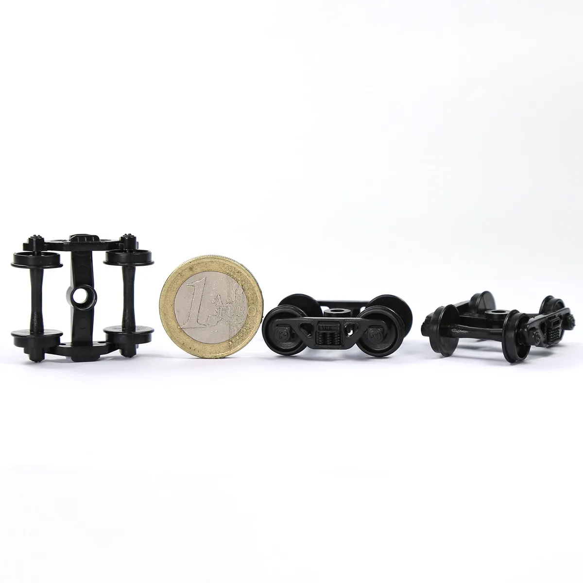 12pcs HO Scale 1:87 Model Trains Bogies with Plastic 33" or 36" Wheels Model Railway Accessories — view 6
