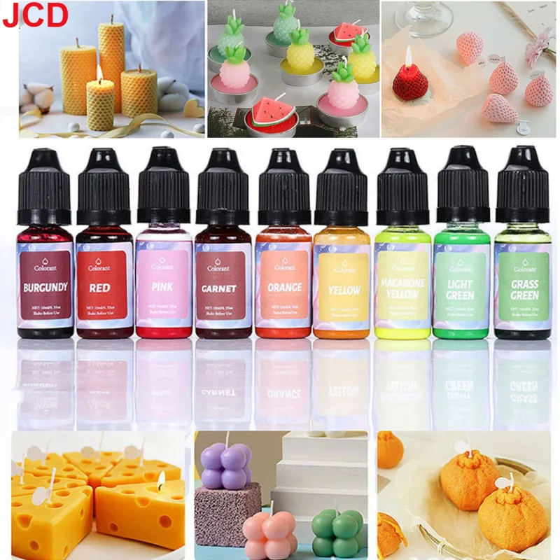 24Color Concentrated Liquid Candle Dye Aromatherapy Candle Color Essence Soy Wax Dye DIY Making Supplies Safe and Natural candle dye