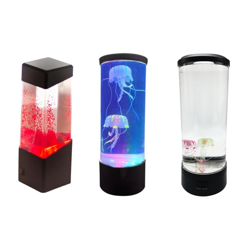 

LED Jellyfish Lamp Night Light Bedroom Decoration Color Changing for Home Office