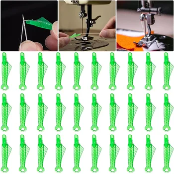10/20Pcs Fish Type Auto Needle Threader Mixed Automatic Needle Threader for Home Hand Machine Sewing Automatic Thread Device 1