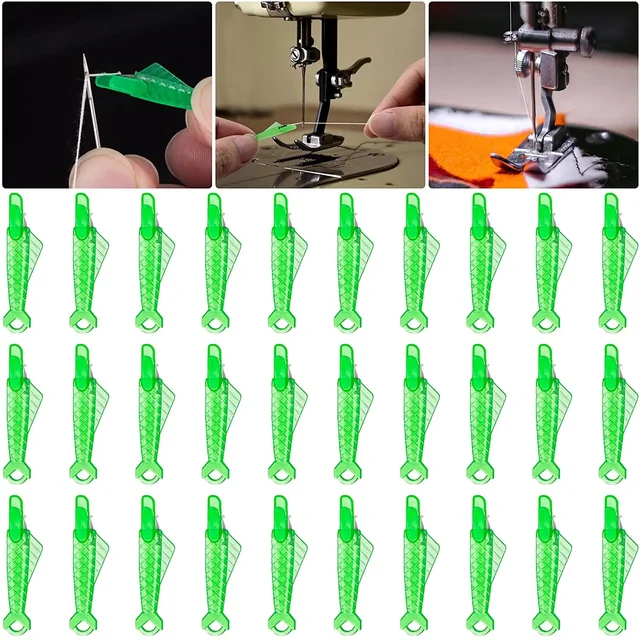 10/20Pcs Fish Type Auto Needle Threader Mixed Automatic Needle Threader for Home Hand Machine Sewing Automatic Thread Device 1
