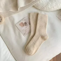 Women's Cozy Wool Blend Winter Socks - Soft, Warm, and High Quality - One Size (Khaki)