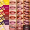 Langmanni 6Colors Transparent Hyaluronic Acid Lip Oil Glossy Hydrating Moisturizing Lip Gloss Volumizing Light Tone Lip Balm Hot 5
