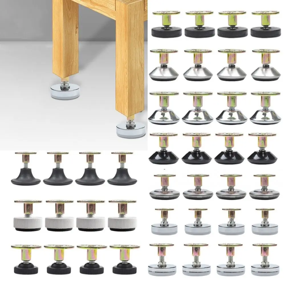 4pcsFloorProtectorFurnitureSupportLegScrewinBaseAdjustable