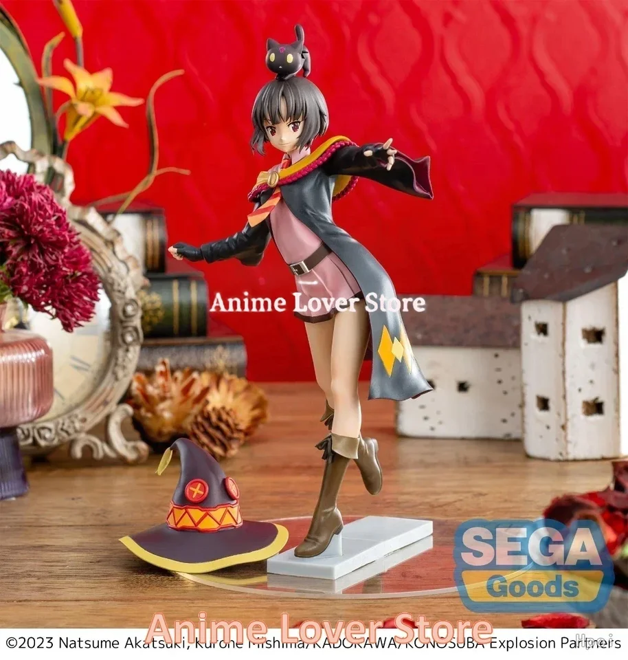 Figura Megumin Konosuba – Chomusuke Ver, PVC 19 Cm, Modello Da Collezione Per Fans, Regalo Compleanno