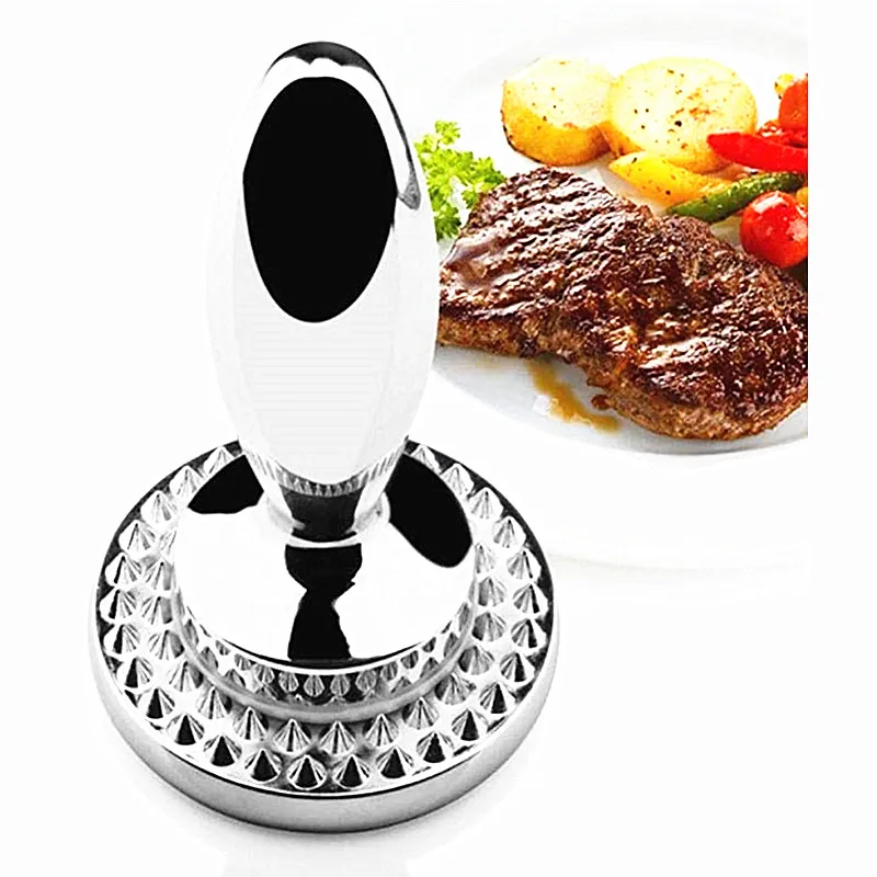 Meat Tenderiser Mallet Hammer 304 Stainless Steel Heavy Duty Kitchen Gadgets for Steak Chicken Pork 15cm