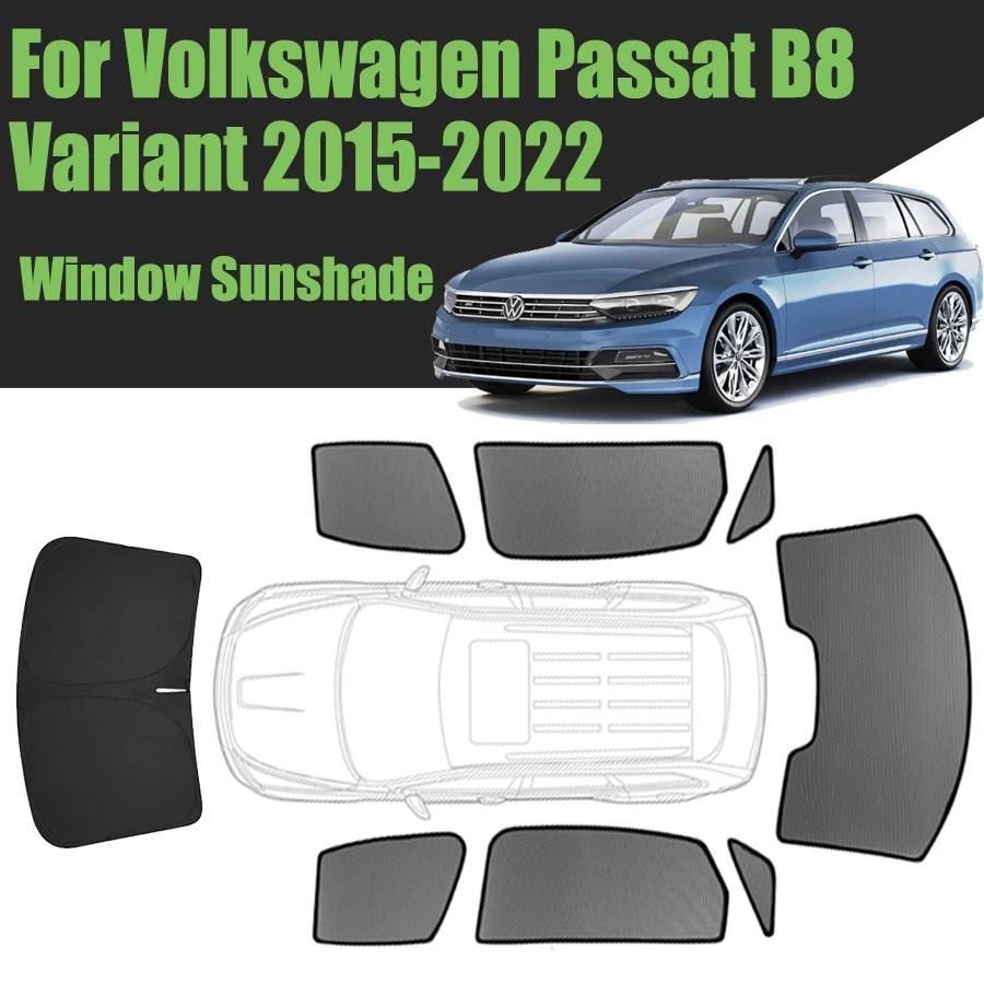 Zonwering | Touran 15- 5d mpv. | Car Shades set (6-delig