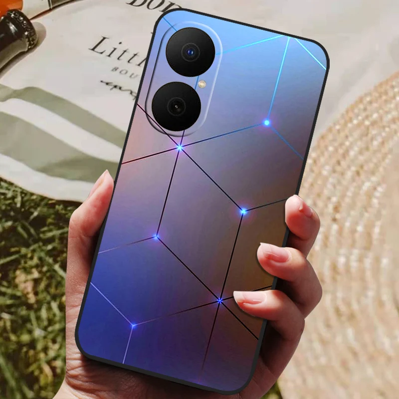 Shockproof Flower Astronaut Soft Silicone Phone Case Bumper Cover