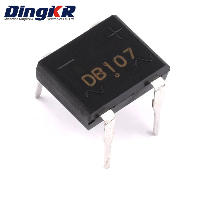 10 Pz Db107/Dip-4Pins 1A 1000V Db107 Ponte Raddrizzatore A Diodi Monofase In Magazzino Db107