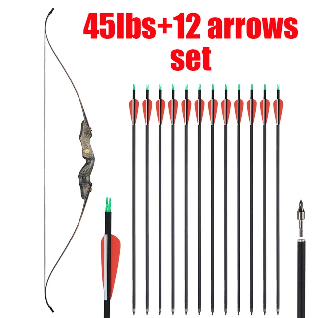 45lbs bow red arro