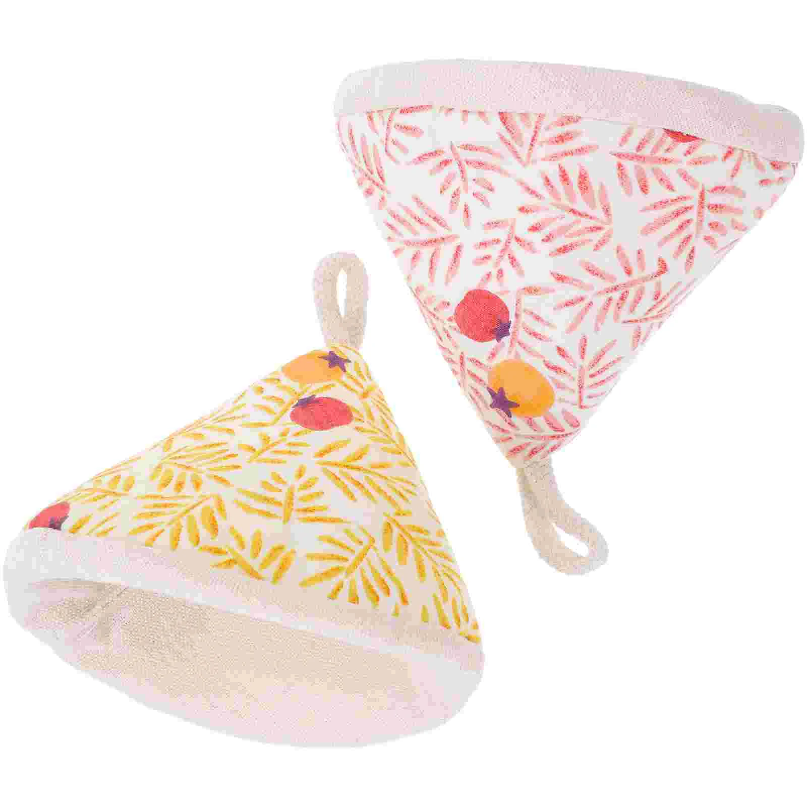 2 Pcs Anti-scalding Pot Lid Gloves Cooking Sleeves Griddle Knob Protector Kitchen Accessory Triangle Handle Cover