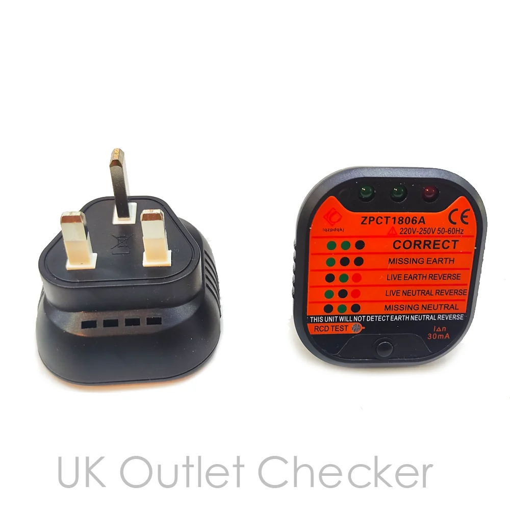 Earthing socket tester for US outlet UK Outlet EU Outlet