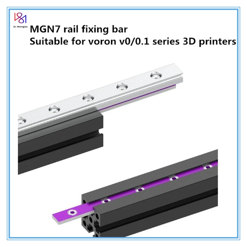 

10pcs MGN7 Linear Rail Fixing Glass fiber bar for 1515 aluminum profile for Voron v0 V0.1 3D Printer parts