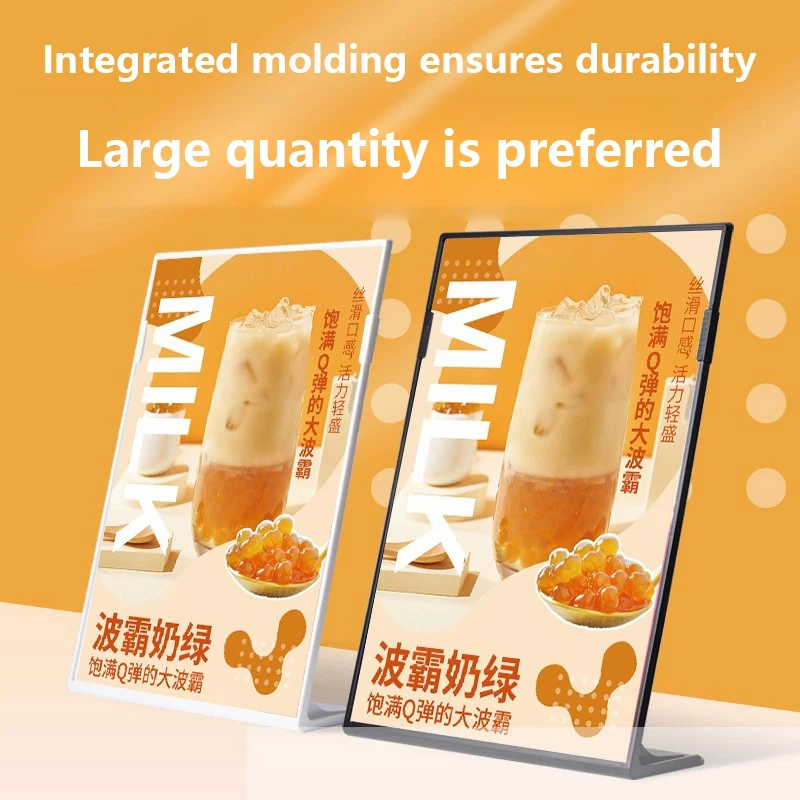 A4/A5 Acrylic Table Top Sign Holder Stand Photo Frames Tabletop Standing Menu Holders Plastic Picture Poster Art Display Frame
