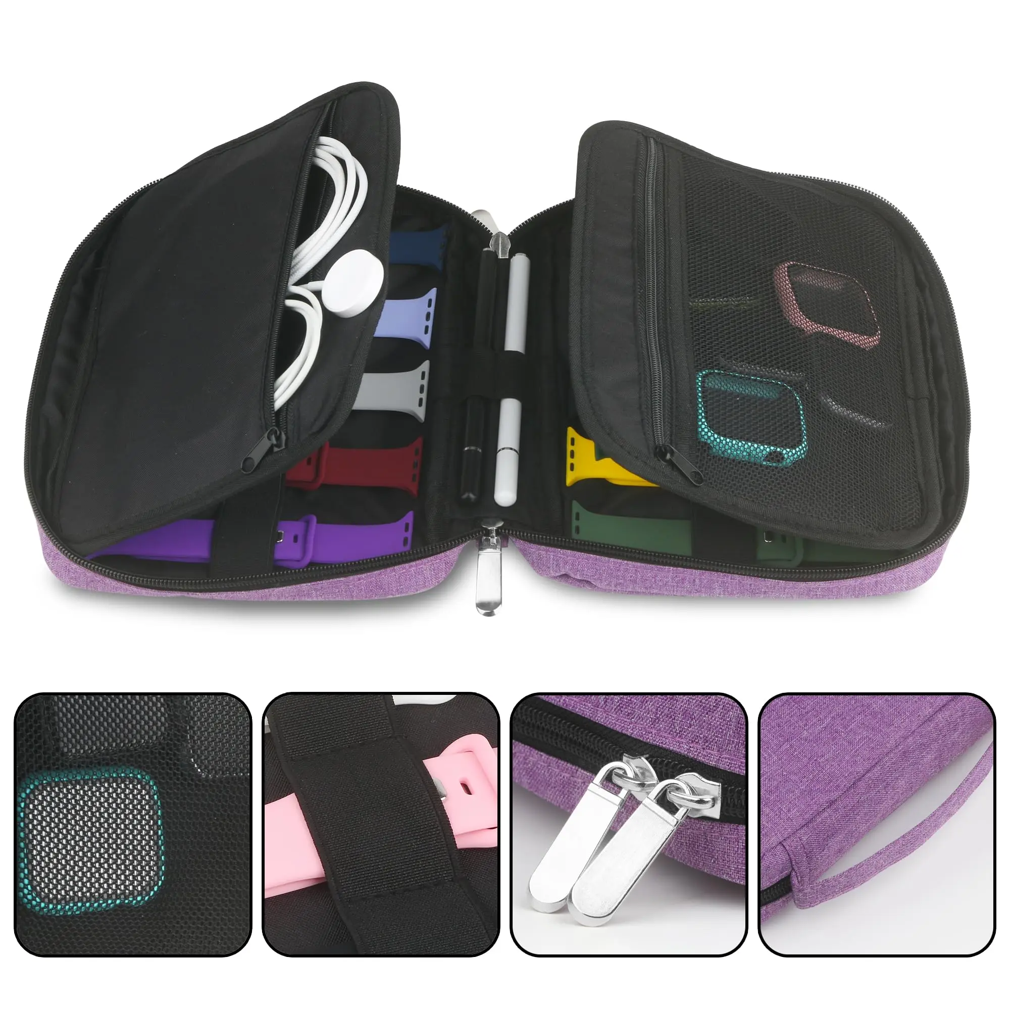 Watch Band Organizer 20 Watch Band Case Compatible Apple Bands Durable Straps Holder Storage watchband storage bag