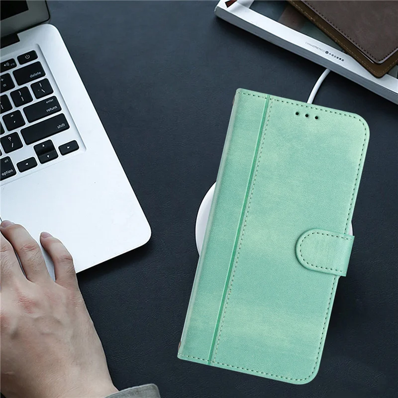 Premium Magnetic Leather Wallet Case with Stand