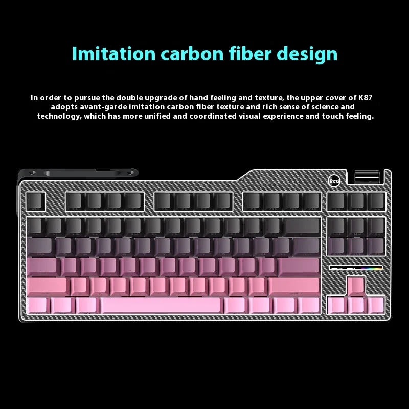 Kee PC Origina Kzzi K87 MAX Mechanical Keyboard Wireless Tri-Mode