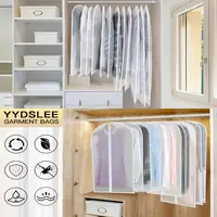 Clothes Bags Translucent Garment Bags with Zipper for Wardrobe Organization Reusable Suit for Clothes for Clothing 1