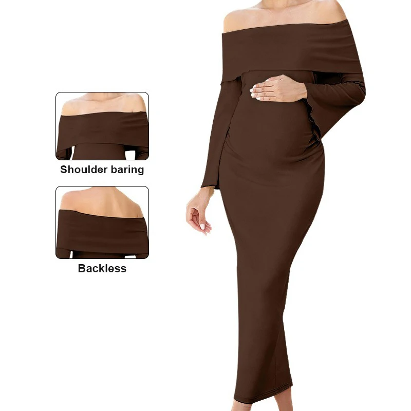 Fashion Maternity Clothing One-Shoulder S84457488c5c84f83bcb614a532de5bc3K