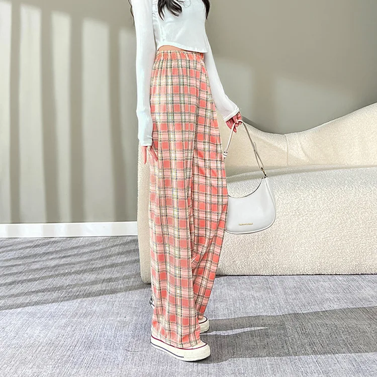 Pink plaid-thin section