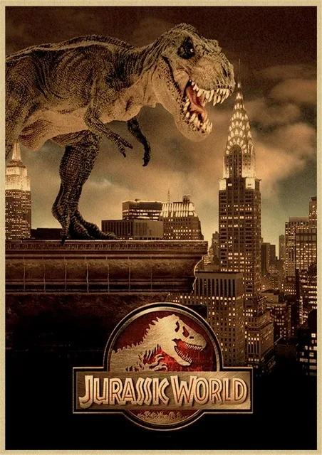 Dinosaur Canvas Painting Jurassic Park Movie Posters Vintage Posters And Prints Wall Art Pictures For Living Room Home Decor Peckshirt