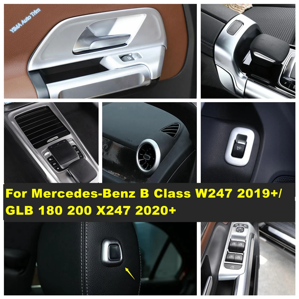 

Seat Head Pillow Adjust / Rear Trunk Switch Cover Trim For Mercedes-Benz B Class W247 2019 - 2021 / GLB 180 200 X247 2020 - 2023