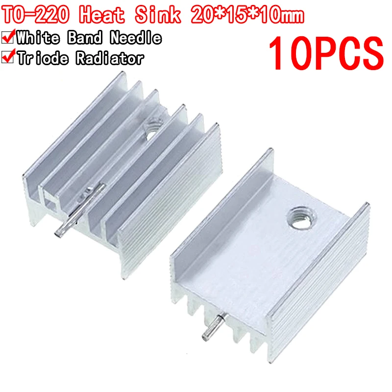 Respicefinem 100 stcs 9x4x9mm aluminium koellichaam radiator met lijm