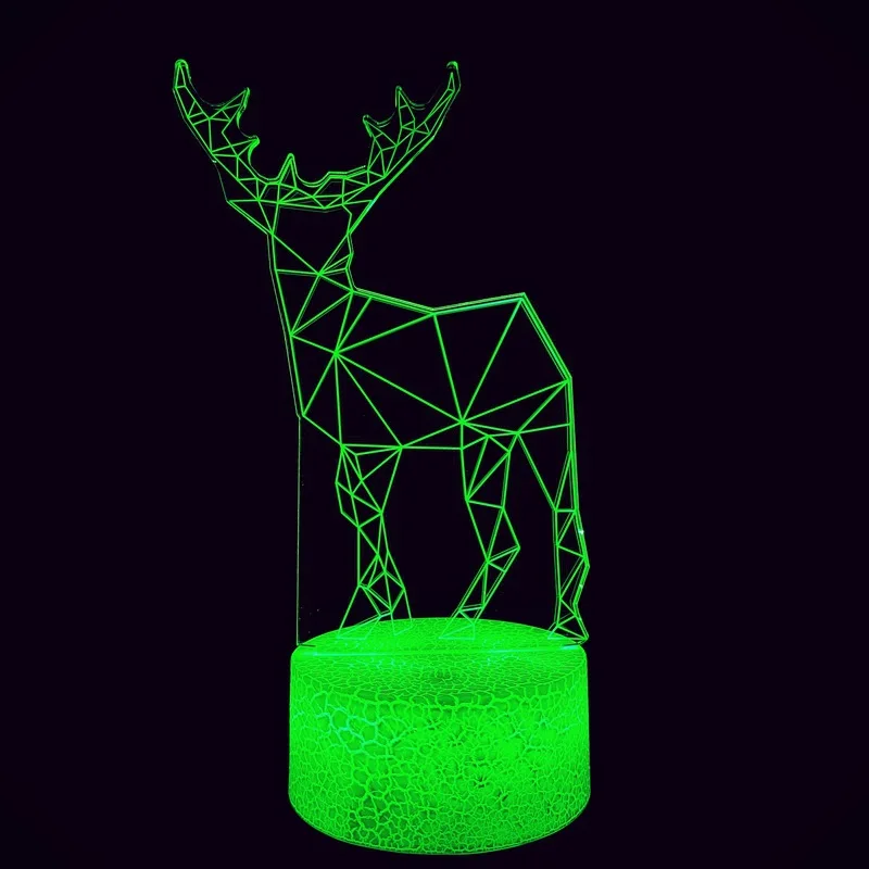 LED 엘크 모양 야간 조명, 원격 또는 터치 제어 테이블 책상 램프, 크리스마스 홈 장식, 사랑스러운 선물, 드롭 쉬핑