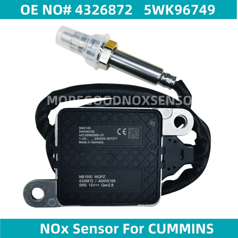 

4326872 5WK96749 5WK96749B SNS149B оригинальный новый датчик кислорода азота для Cummins ISX 15,0 ISX 11,9 2013-2018