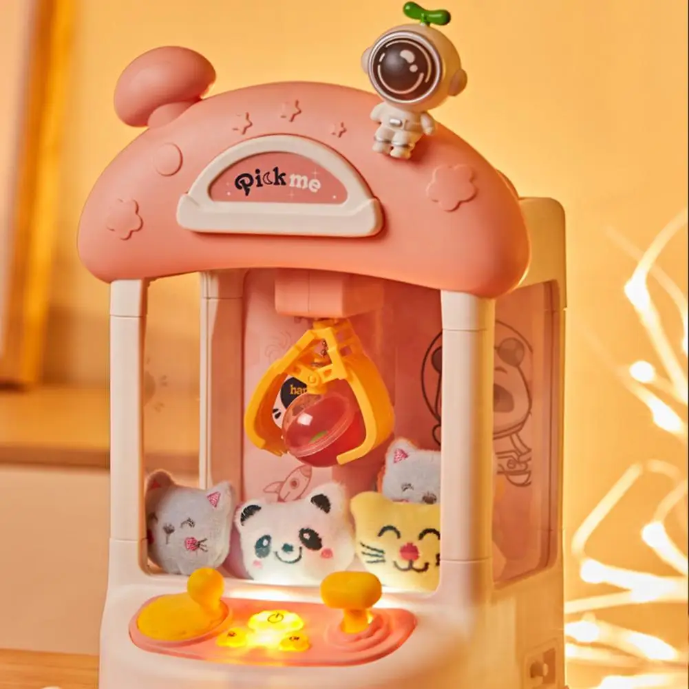 Automatic Doll Machine Toy for Kids Mini Cartoon Coin Operated
