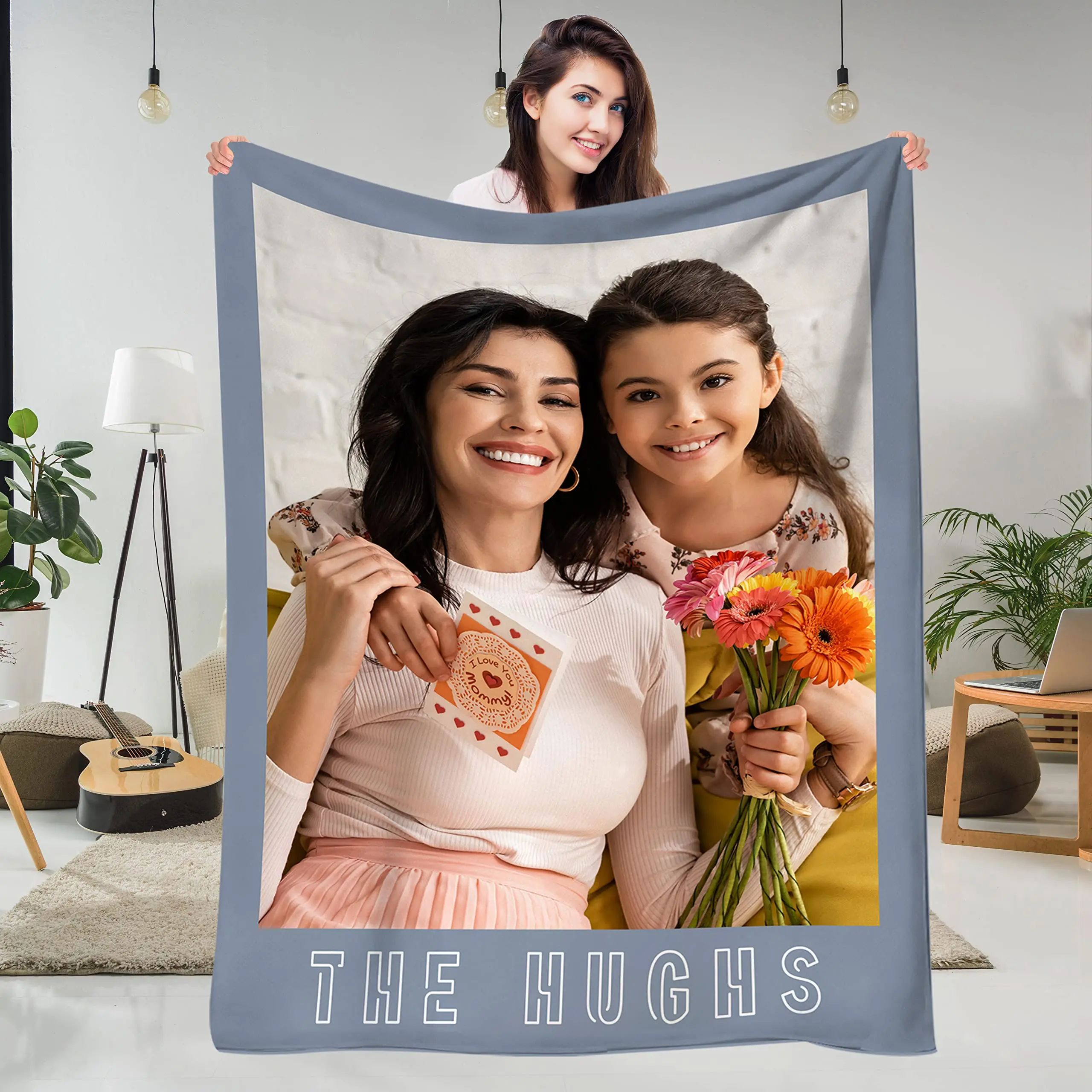 Coperta Personalizzata Con Foto E Testo – Regalo Su Misura In Flanella Per Mamma, Papà, Coppia, San Valentino