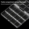 12 Grids Plastic Organizer Holder For Nail Art Stone Jewelry Glitter Accessory Storage Box Bead Decoration Collector Tools 3