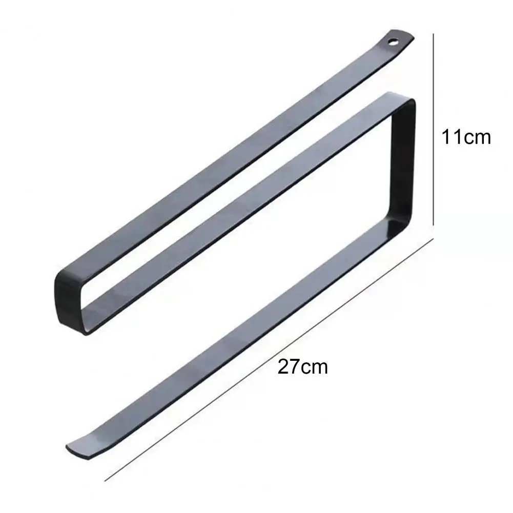 Toilet Paper Holder S-shaped Wrought Iron Punch-free Multi-use Toilet Paper HolderBathroom Towel Rod Washroom Supplies