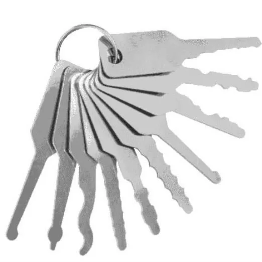 Auto Extractor Remove Hook Hardware Car Unlock Door Open Keys Hand Tools Lock 10Pcs