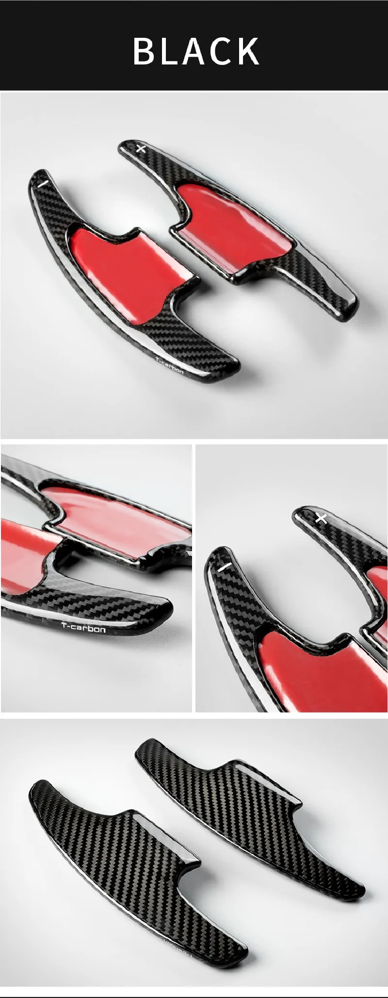 T-carbon Paddle Shift Extension For Honda City GM6 FL Jazz GK5 HRV HR-V 2015-2018 Carbon Fiber Steering Wheel Paddle Shifter