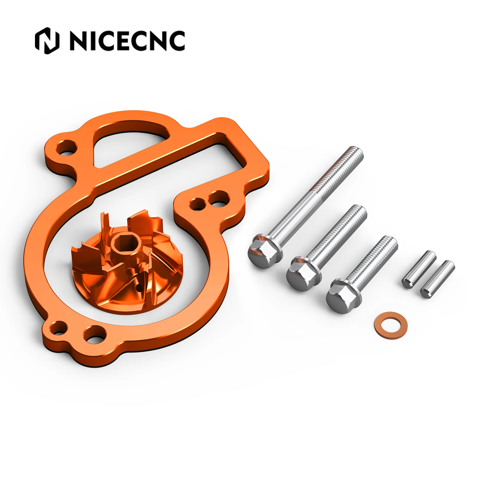NICECNC Für KTM SX-F 450 2016–2024 EXC-F 450 XCF-W 500 2017–2024 450 SMR 21–24 500 XW-F Übergroßes Wasserpumpenlaufrad-Kühler-Set – Detail 8