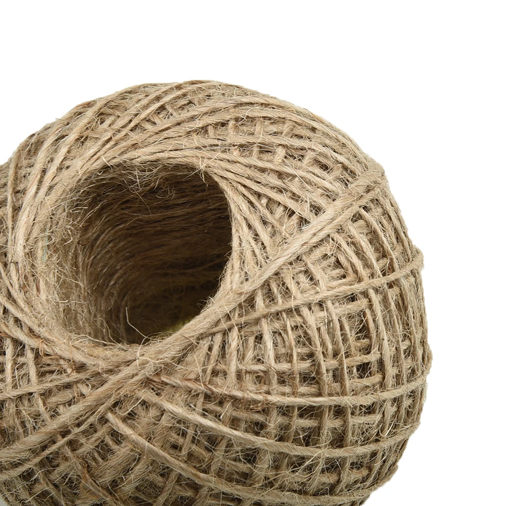 Long Gardening Crafts Bundling Packaging Linen Rope Jute Rope Natural Linen Twine Rustic String Cord DIY String 100m jute rope