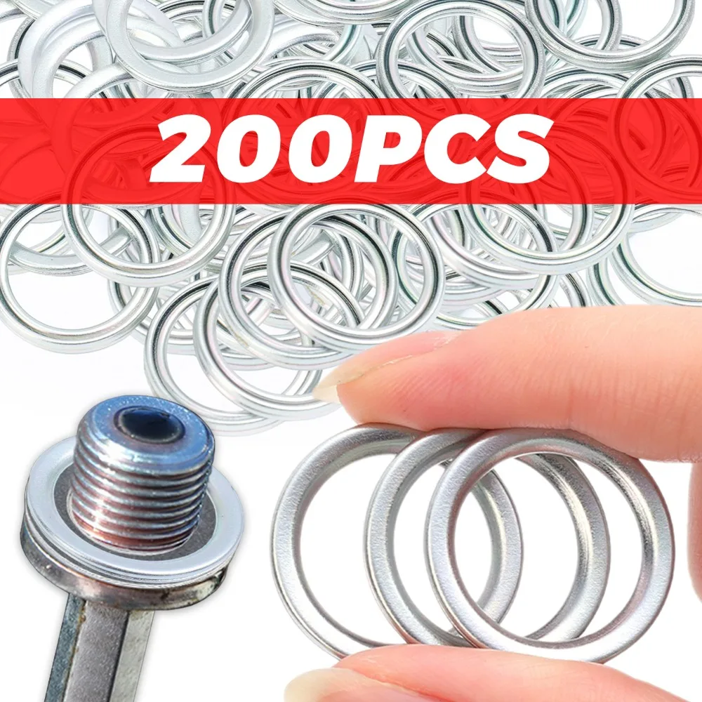 Oil Drain Plug Gasket Oil Drain Plug Seal Washer O Ring Gasket Sealing Washers Engine Gasket Set Copper Gasket Combination Iron Car Oil Pan Gasket Rear Axle Housing Filler Plug Car Transmission Drain Plug Leakproof Sealing Washer 1215710010 For Toyota