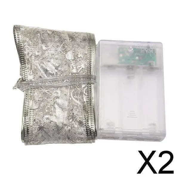 

2X светодиодный лента для рождественской елки Lights DIY светодиодный рождественское освещение для двери