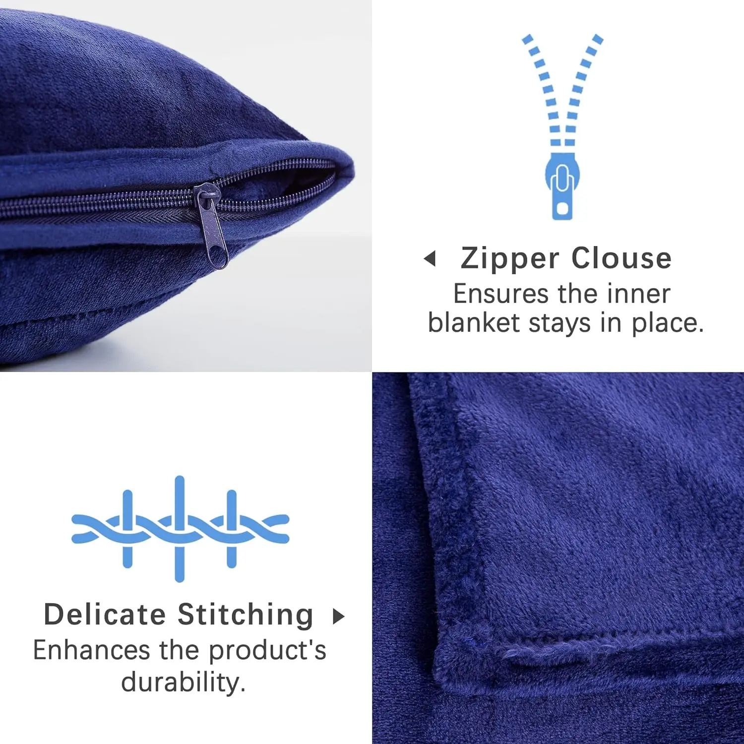 2 In 1 Travel Pillow and Blanket 4