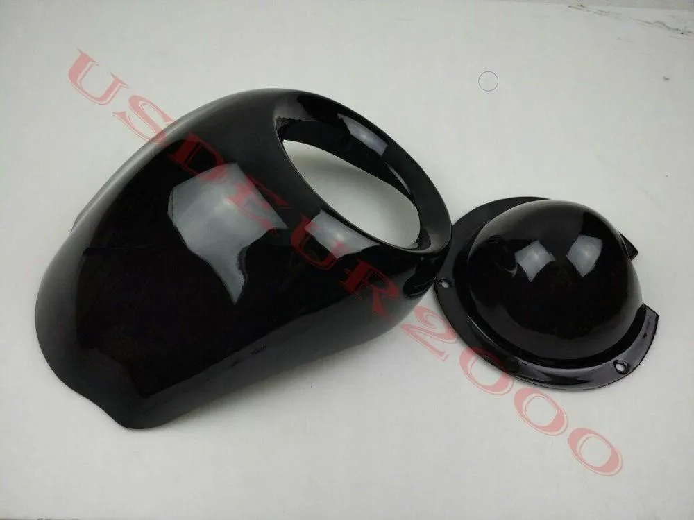 Front Headlight Fairing Cowl For Harley Davidson V ROD Night Rod VRSC Dyna FX Sportster Iron XL 883 1200 48 72 Black Unpaint