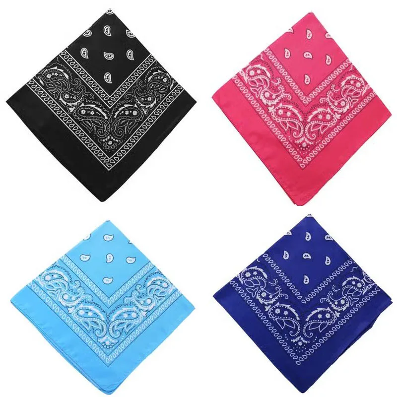 55cm beliebte Cashew Blumen Hip Hop gedruckt Bandana Männer Frauen Outdoor Stirnbänder Band Handgelenk Wraps Amöben Schals Haarschmuck