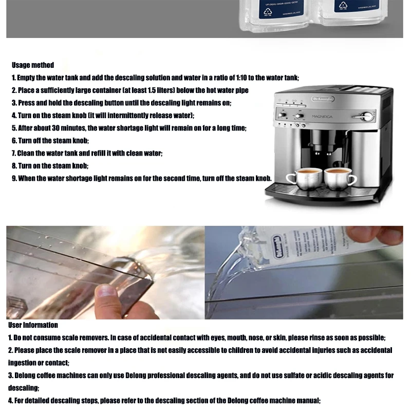 Delonghi Ecodecalk Coffee Machine Descaler