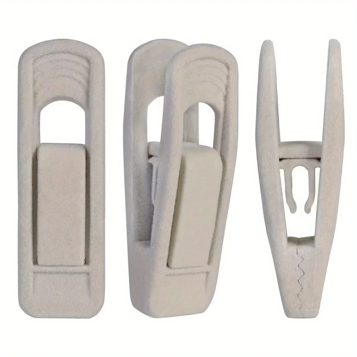 10pcs Velvet Hanger Clips, Clothes Pins, Strong Finger Clips Perfect For Thin Velvet Hangers, Closet Accessories 5