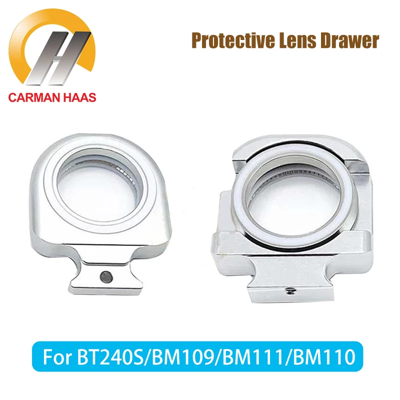 

Carmanhaas Upper Lower Laser Protective Windows Drawer Base Seat For Raytools BT240S/BM109/BM111 Fiber Cutting Head Lens Seat