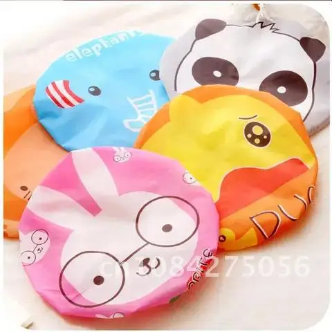 

Fashionable Japanese Cartoon Shower Cap Portable Waterproof Bath Shower Cap Thickening Shampoo Cap Cute Cartoon Style