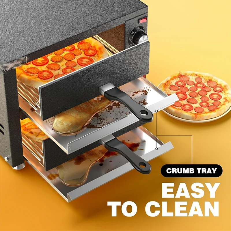 12 Inches Pizza Oven Outdoor Commercial Kitchen Supplies Double Pizza Barbecue Oven Commercial 5