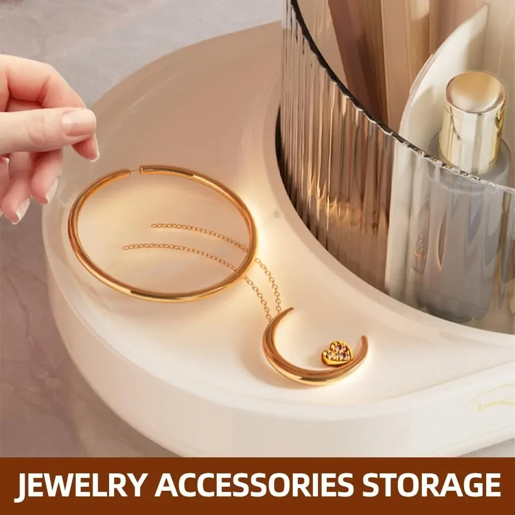 Makeup Brush Holder,360°Rotating Makeup Brushes Organizer,Clear Cosmetic Brushes Holder Storage for Vanity Desktop Bathroom 4